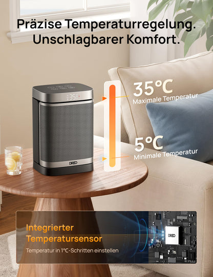 Dreo Heizlüfter Klein – 70° Oszillierend