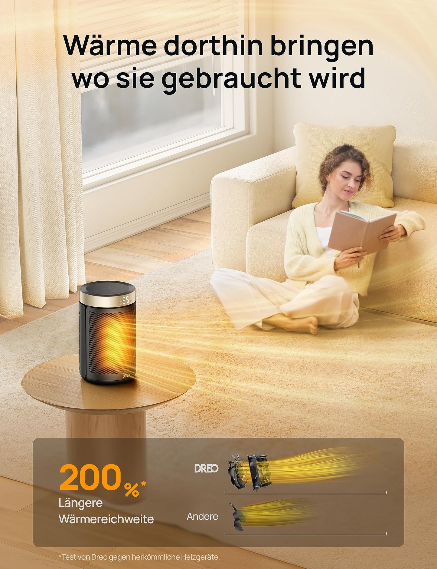 Dreo Heater 316 Elektroheizung – Gold